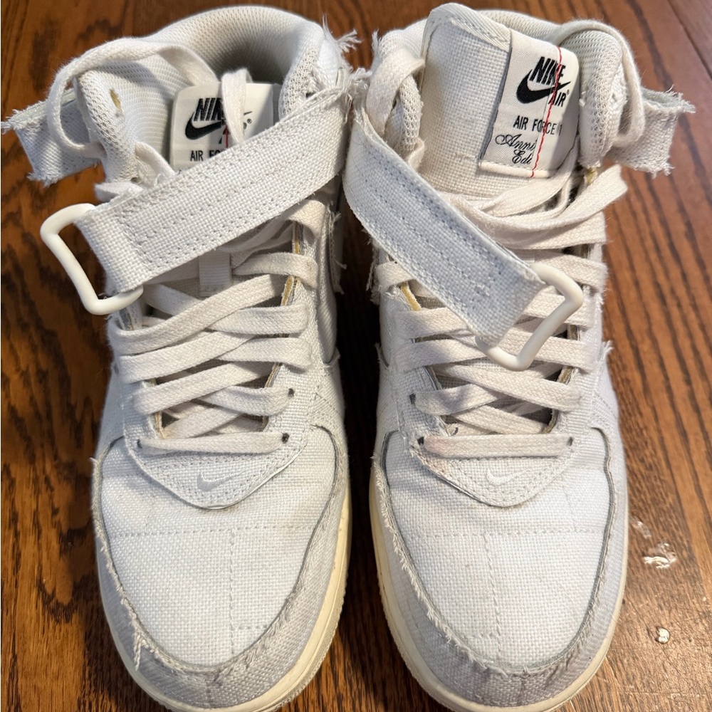 Nike Kids White Air Force 1 Sneakers